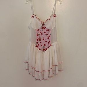 Sheer cherry dress